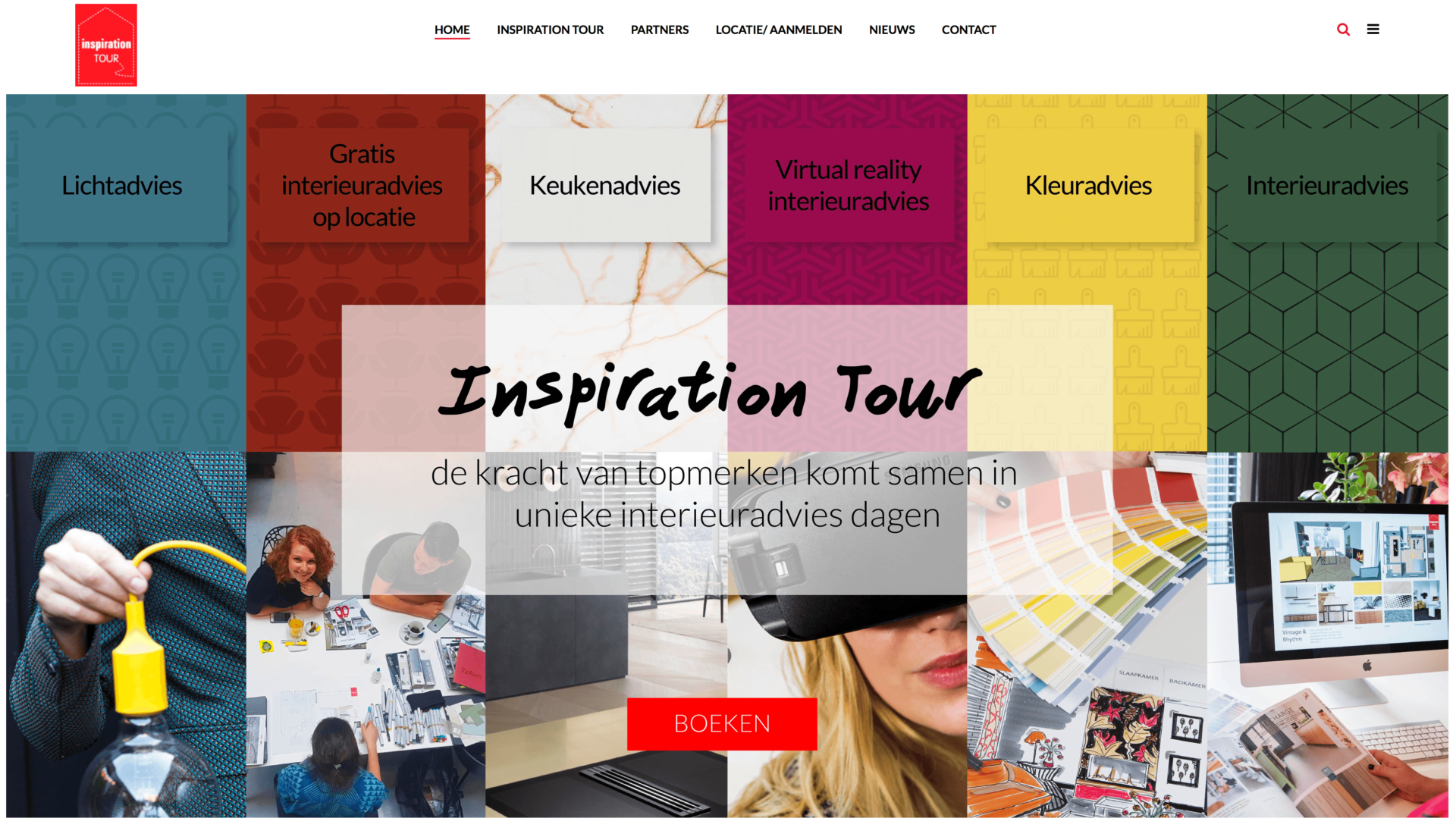 website ontwerp inspiration tour